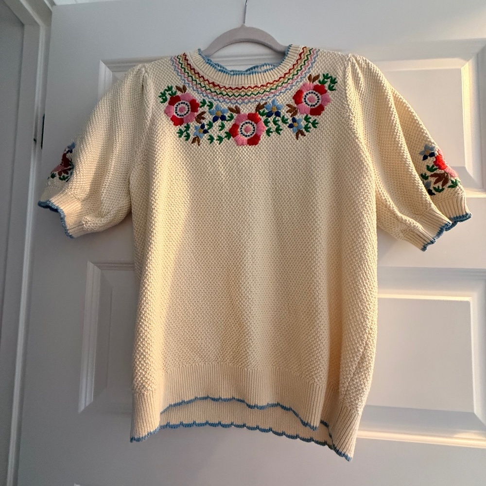 Boden Embroidered Knitted Sweater